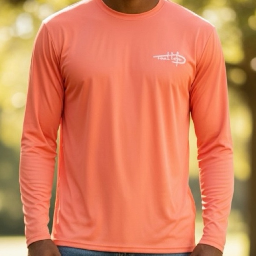 Reel Life Coral Long Sleeve Fishing Shirt XL Performance UV Shirt